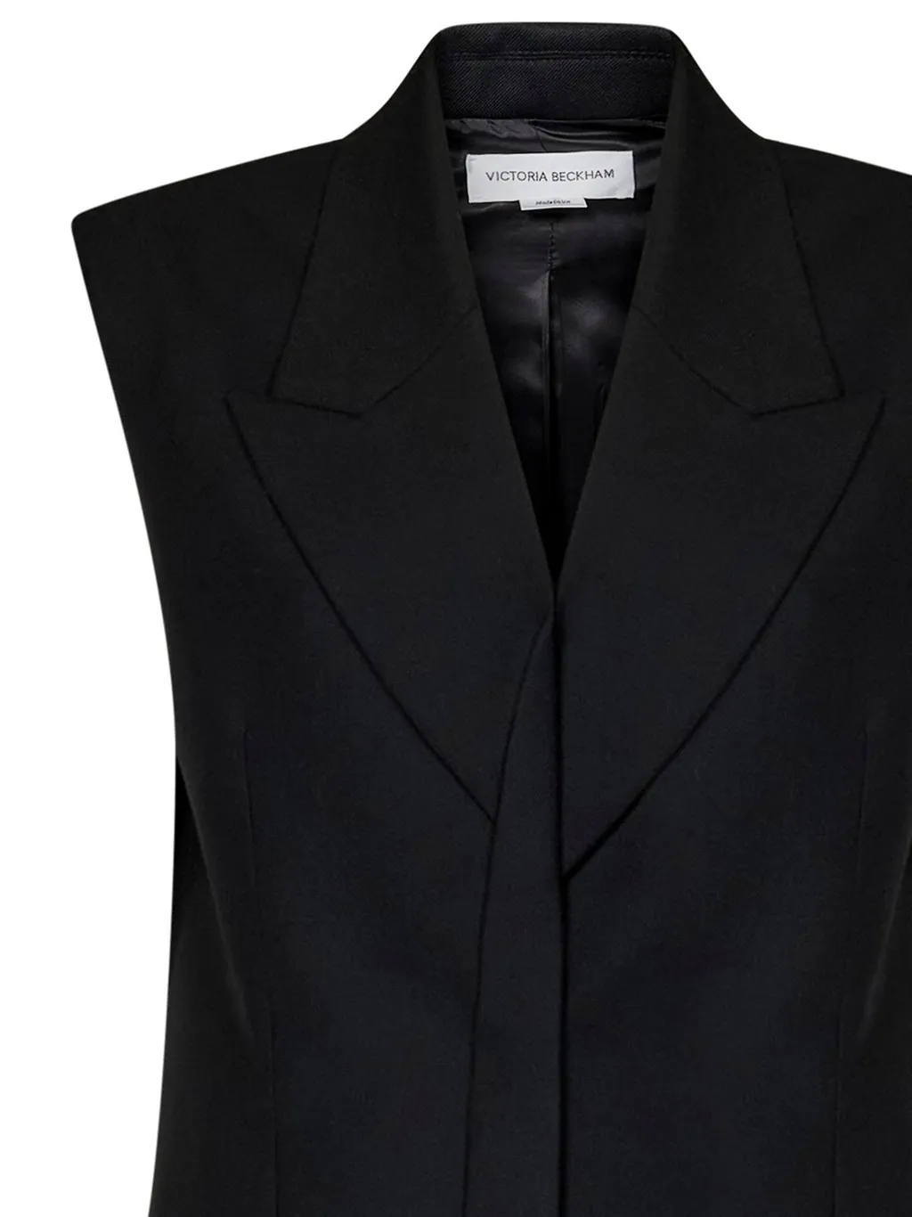 Sleeveless Longline Blazer