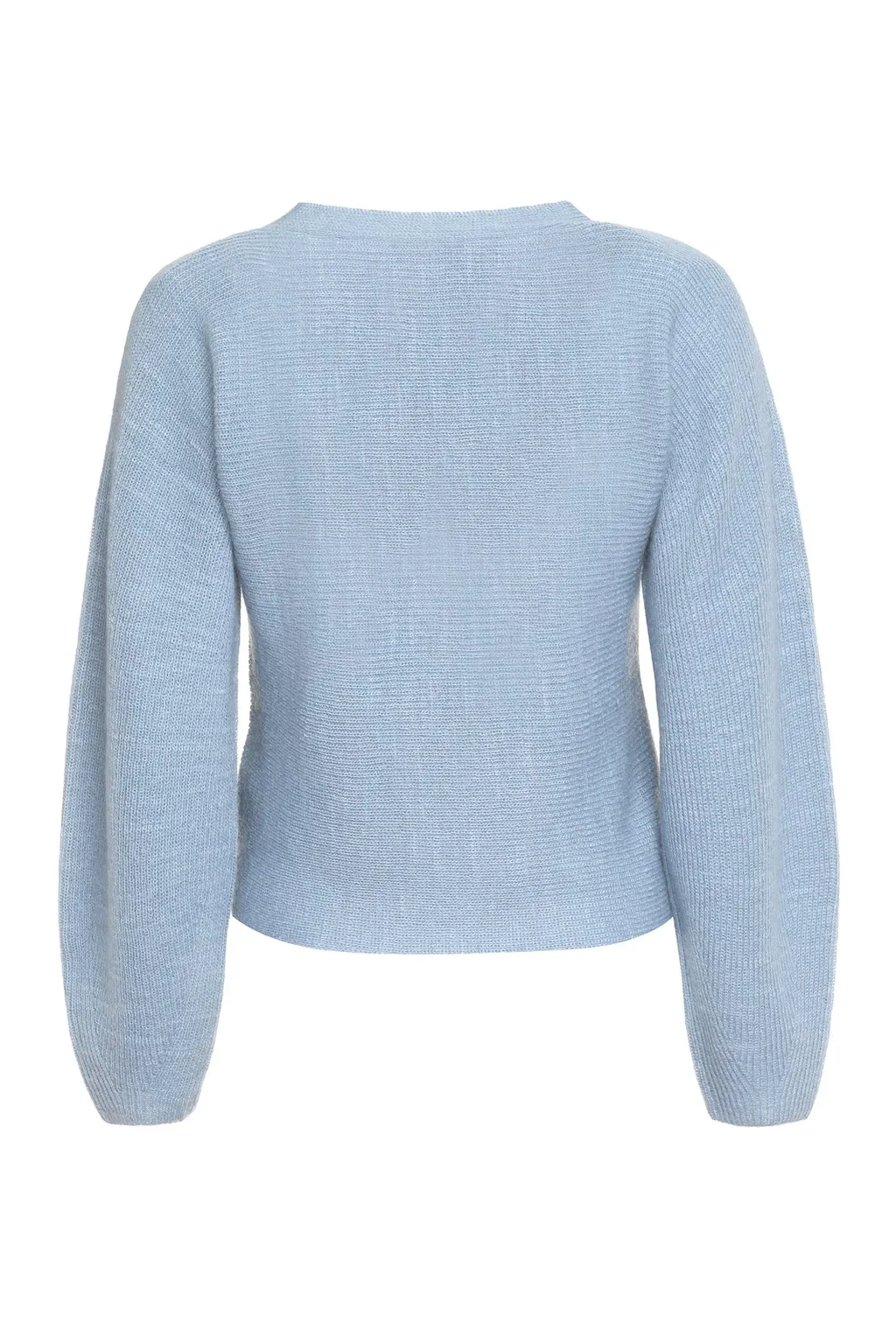 Wrap Front Knit Sweater