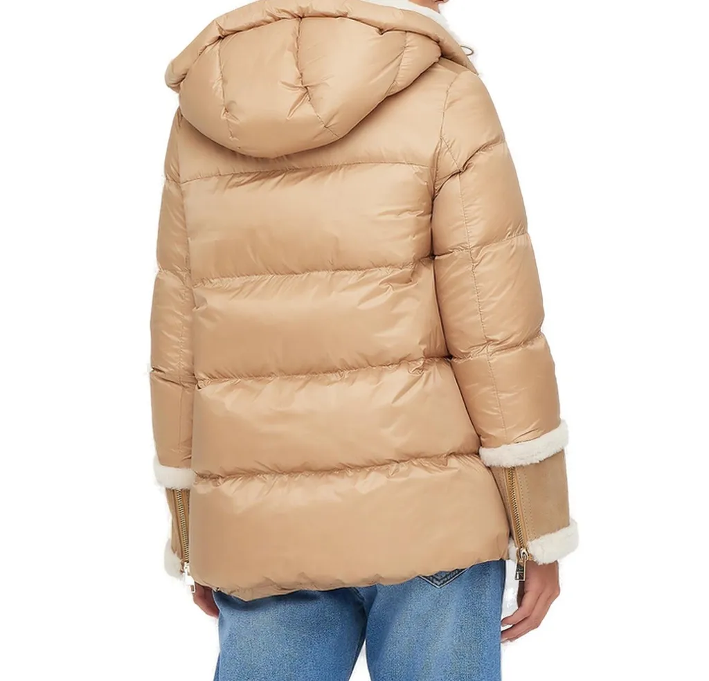 Aviator Jacket With Shearling Trim