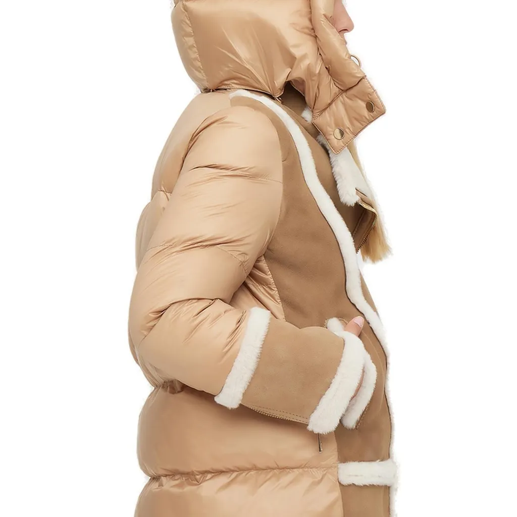 Aviator Jacket With Shearling Trim