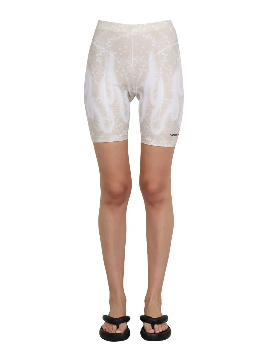 Printed Biker Shorts