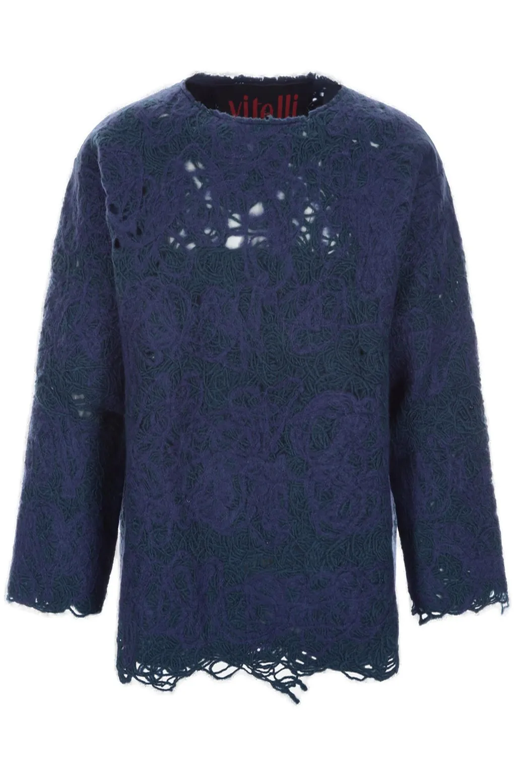 Distressed Knit Sweater