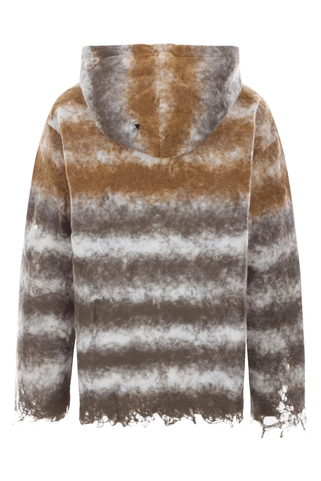 Striped Knit Hoodie
