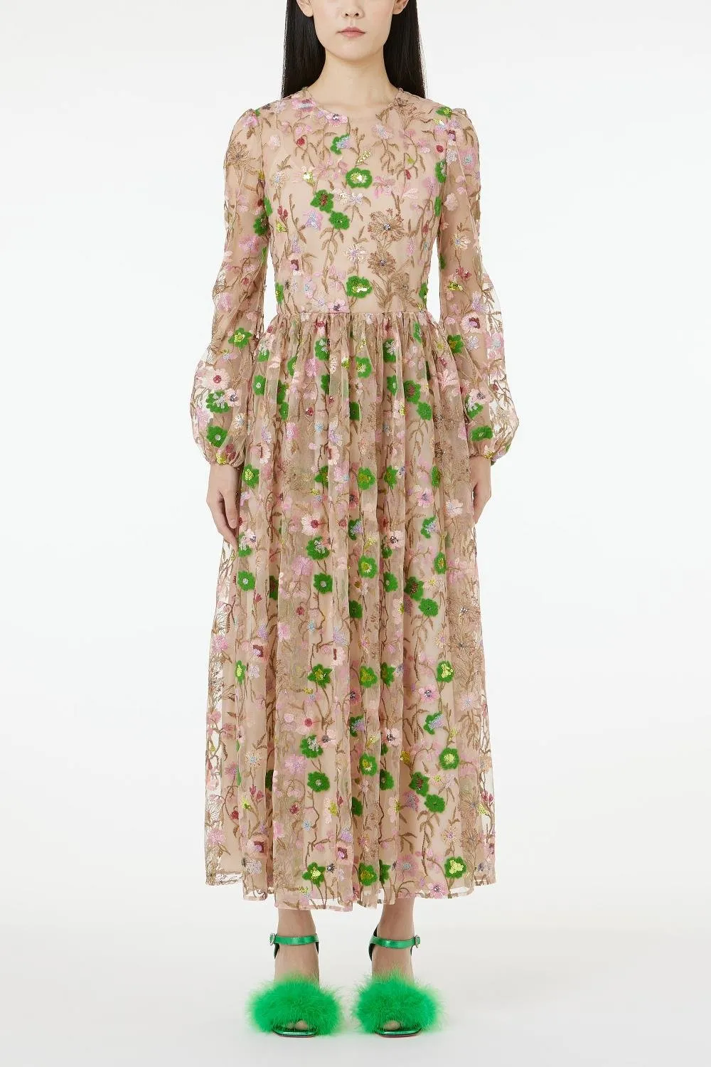 Floral Embroidered Dress