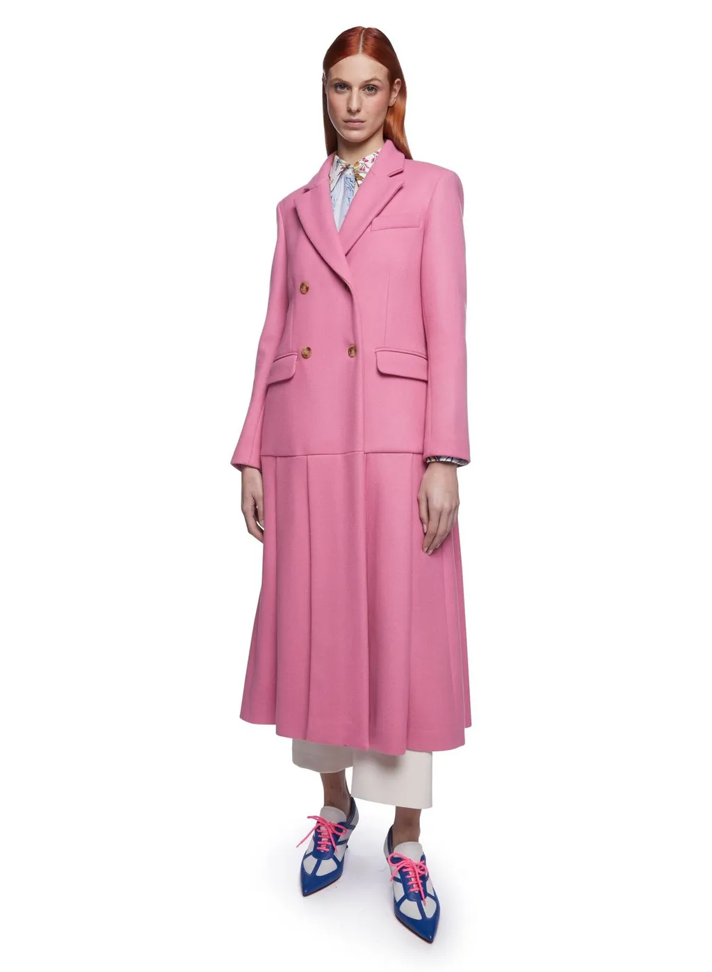 Double-Breasted Coat Dress