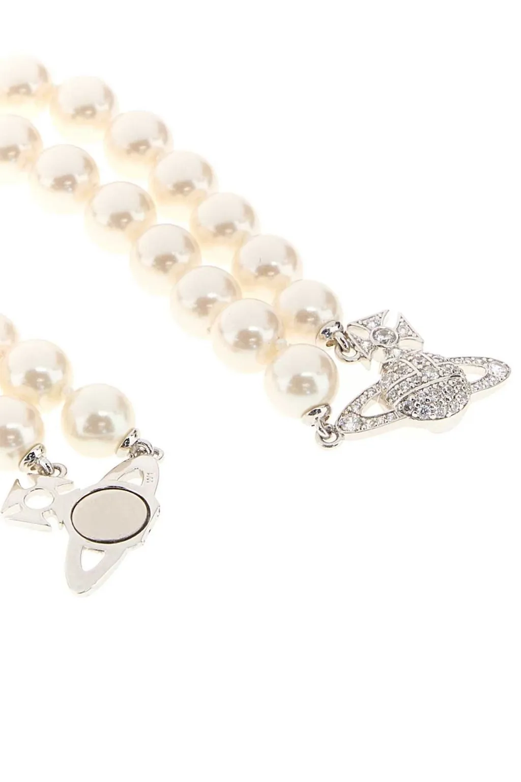 Pearl Bracelet With Orb Clasp