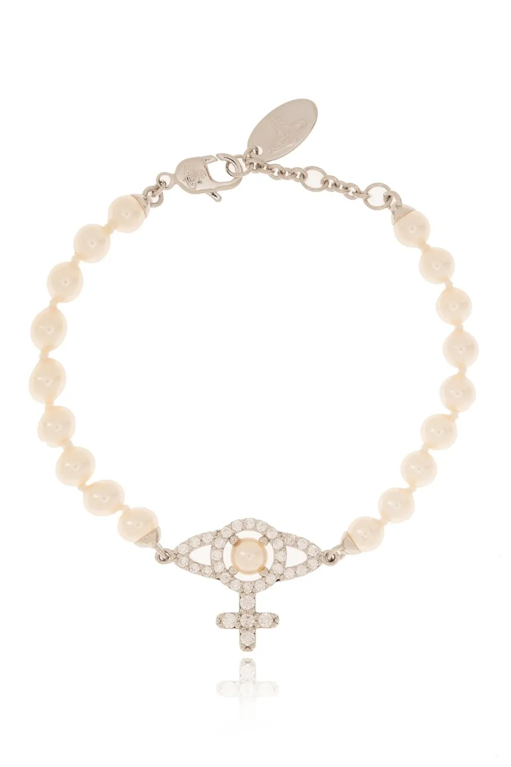 Pearl Bracelet With Orb Pendant