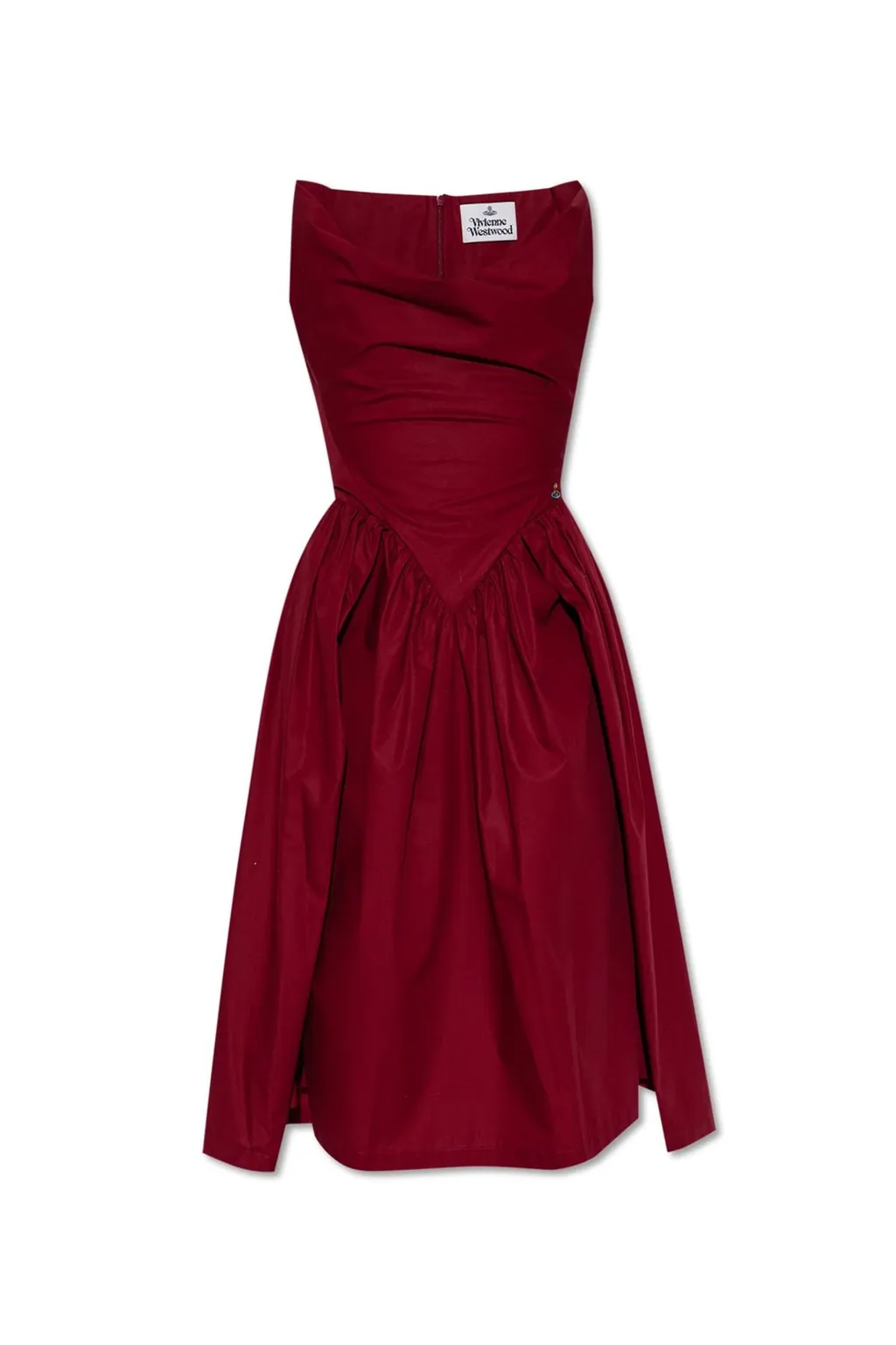 Draped Bustier Dress