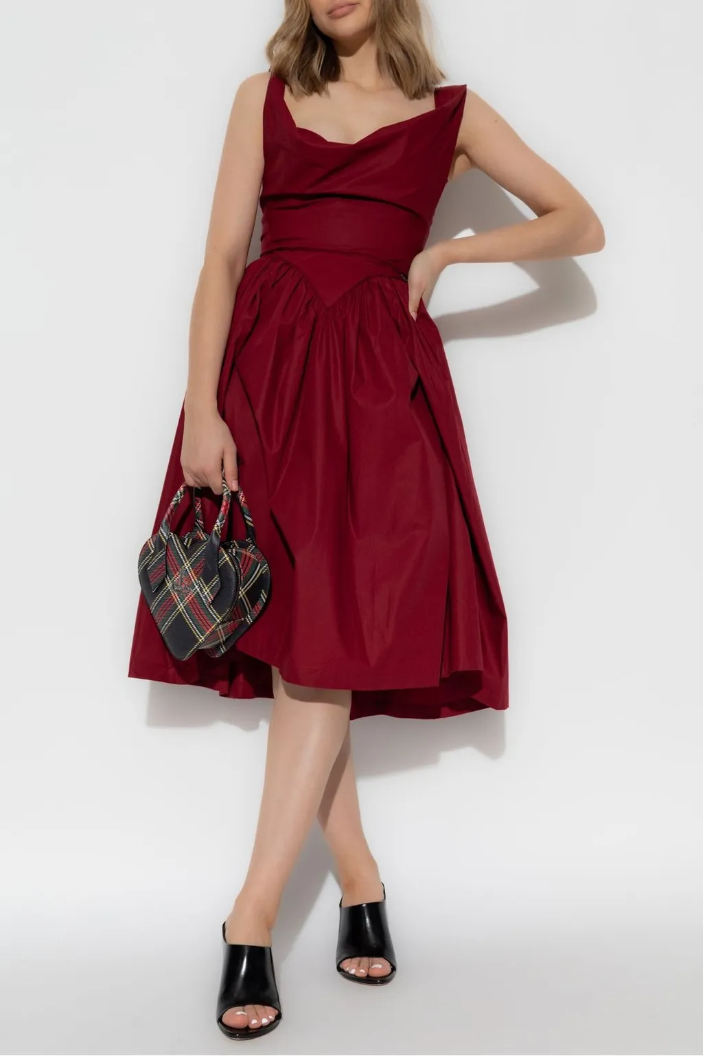 Draped Bustier Dress