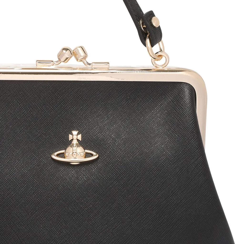 Kiss Lock Top Handle Bag