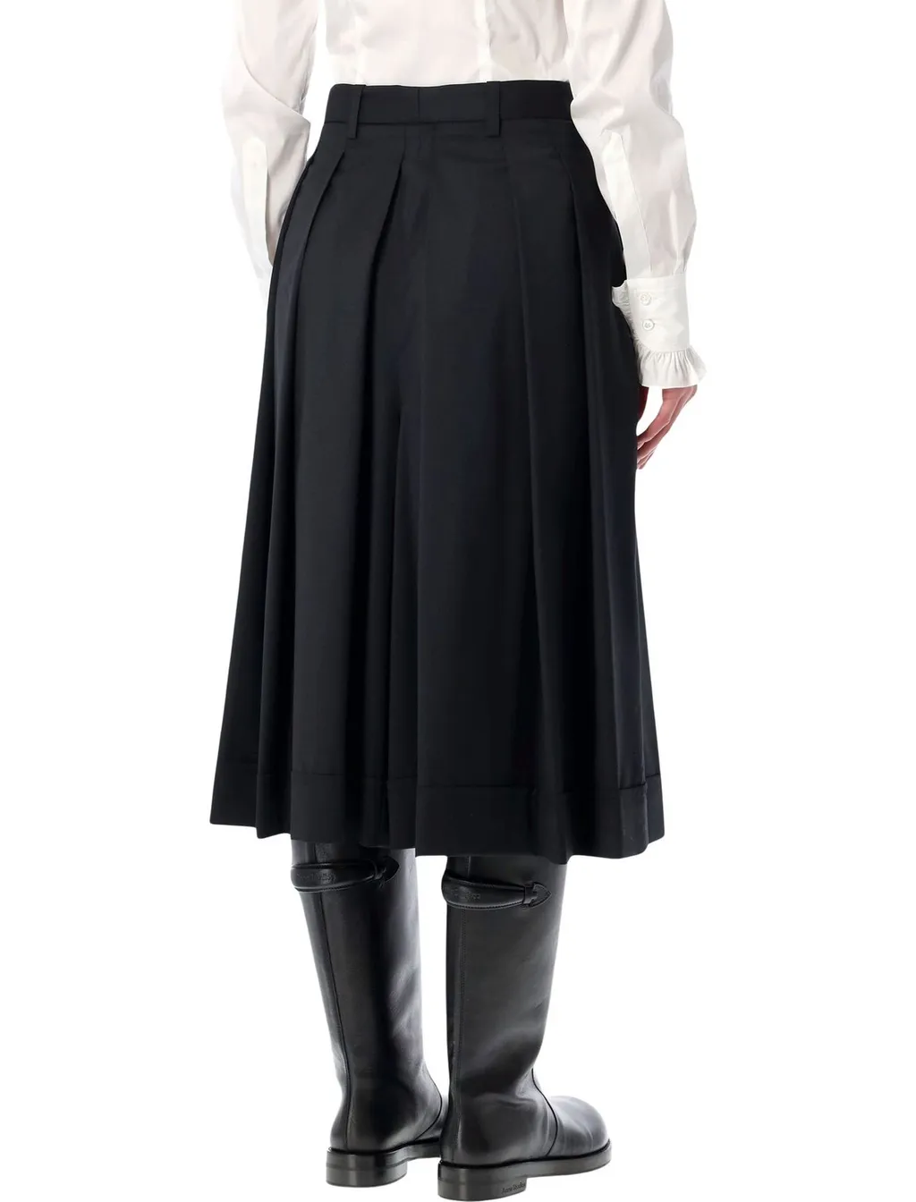 Pleated Midi Skirt