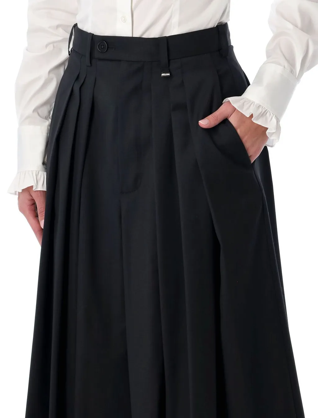 Pleated Midi Skirt