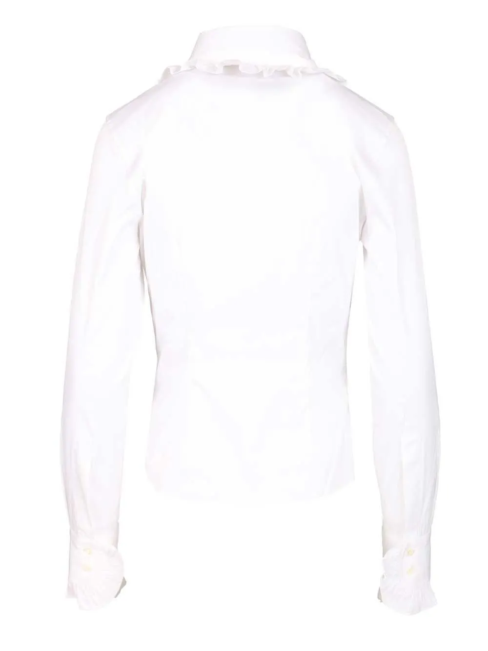 Shirt With Ruffled Collar