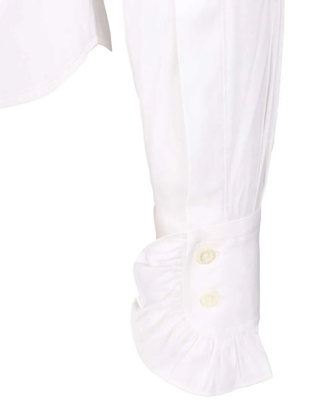 Shirt With Ruffled Collar