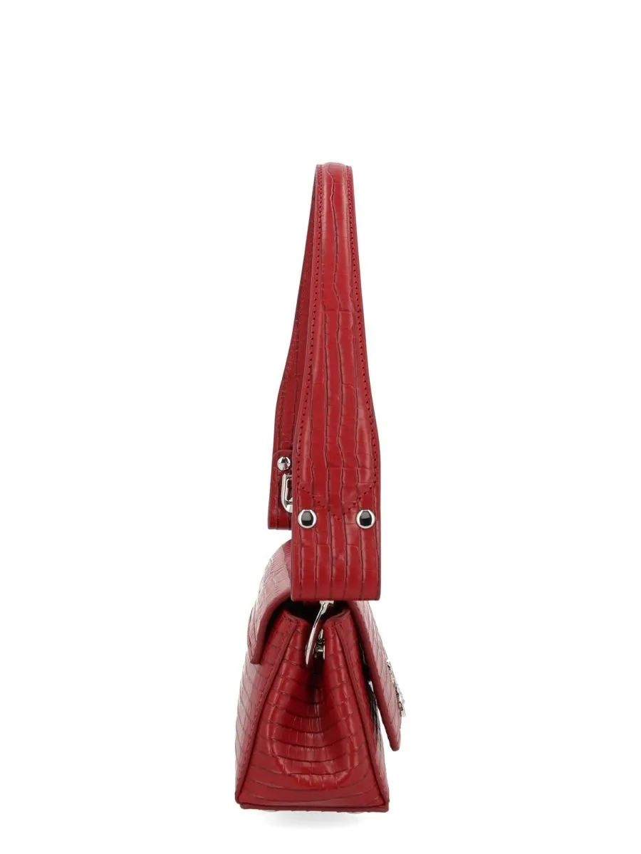 Vivienne Westwood Small Croc Embossed Shoulder Bag