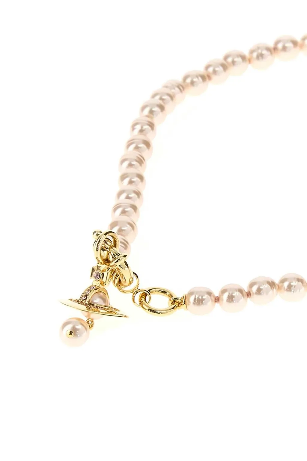 Pearl Necklace With Orb Pendant
