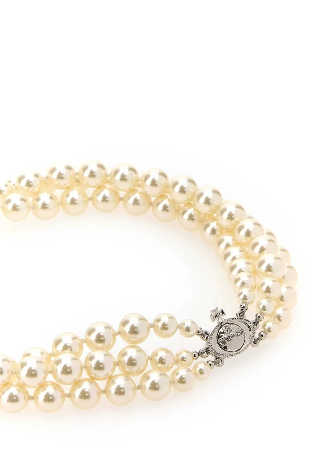 Pearl Necklace With Orb Pendant