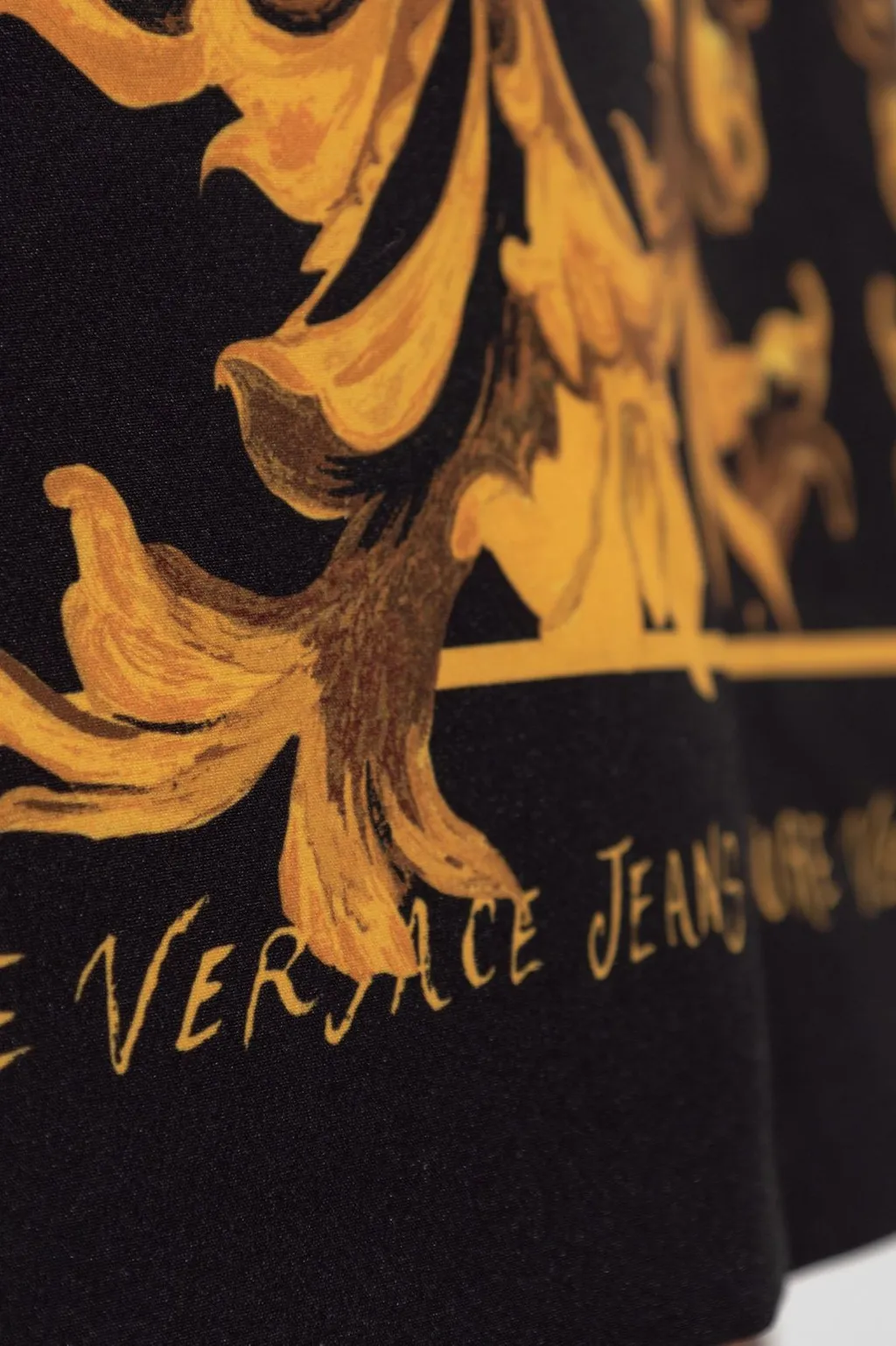 Baroque Print Mini Dress
