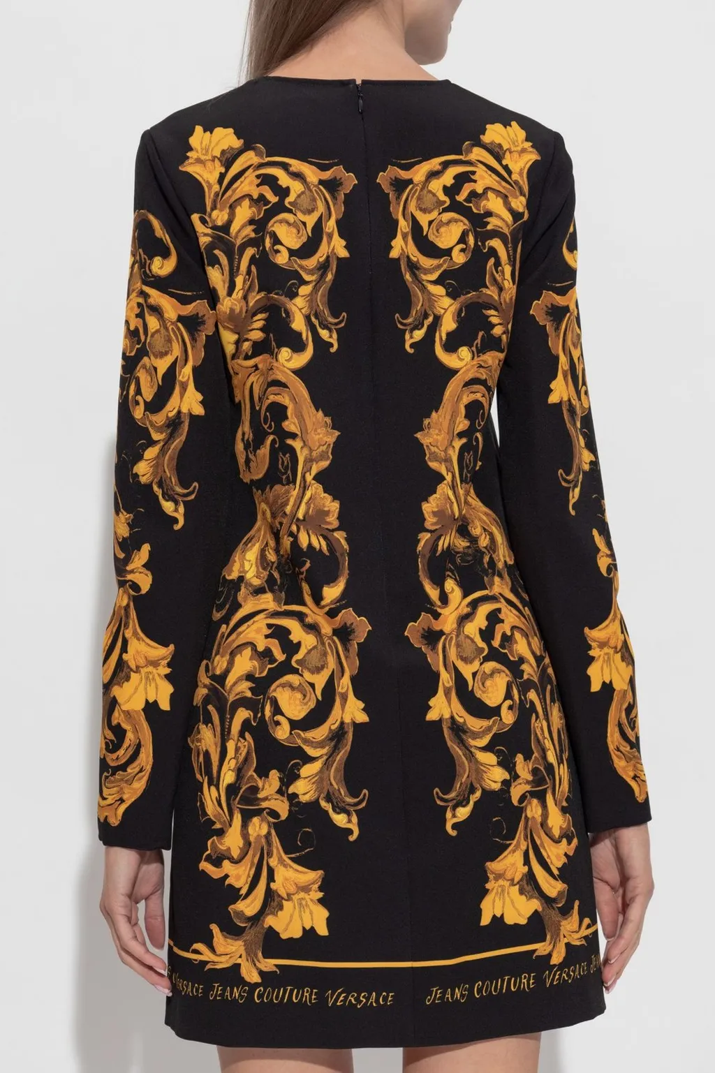 Baroque Print Mini Dress