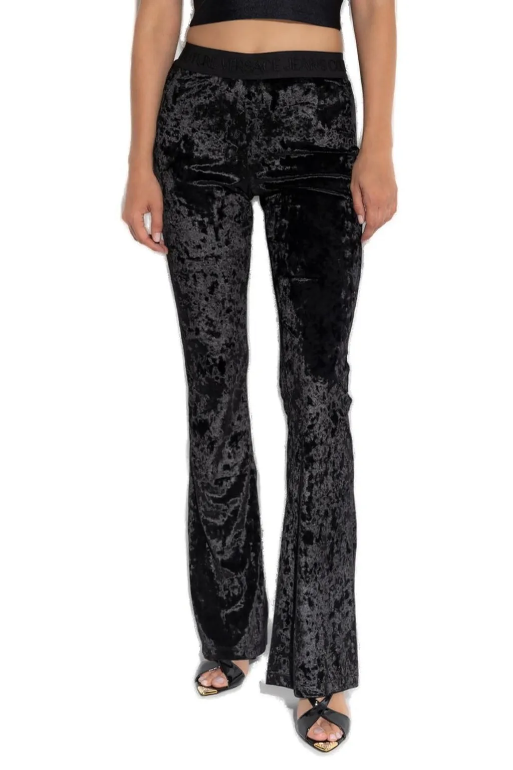Velvet Flared Trousers