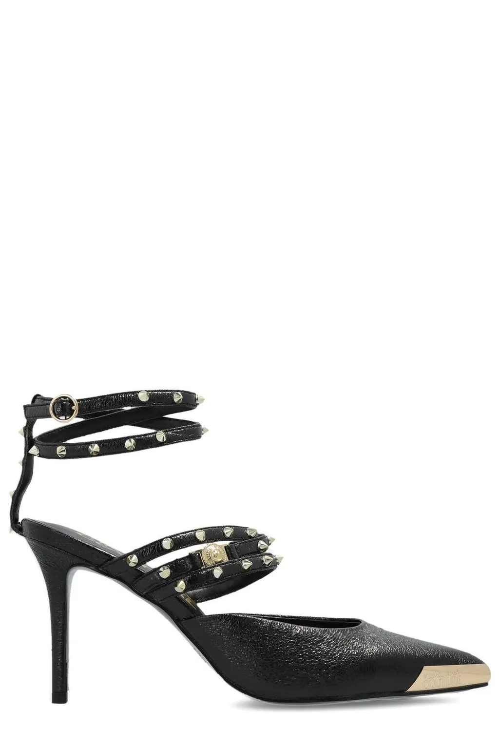 Stiletto Heels With Studs And Ankle Strap