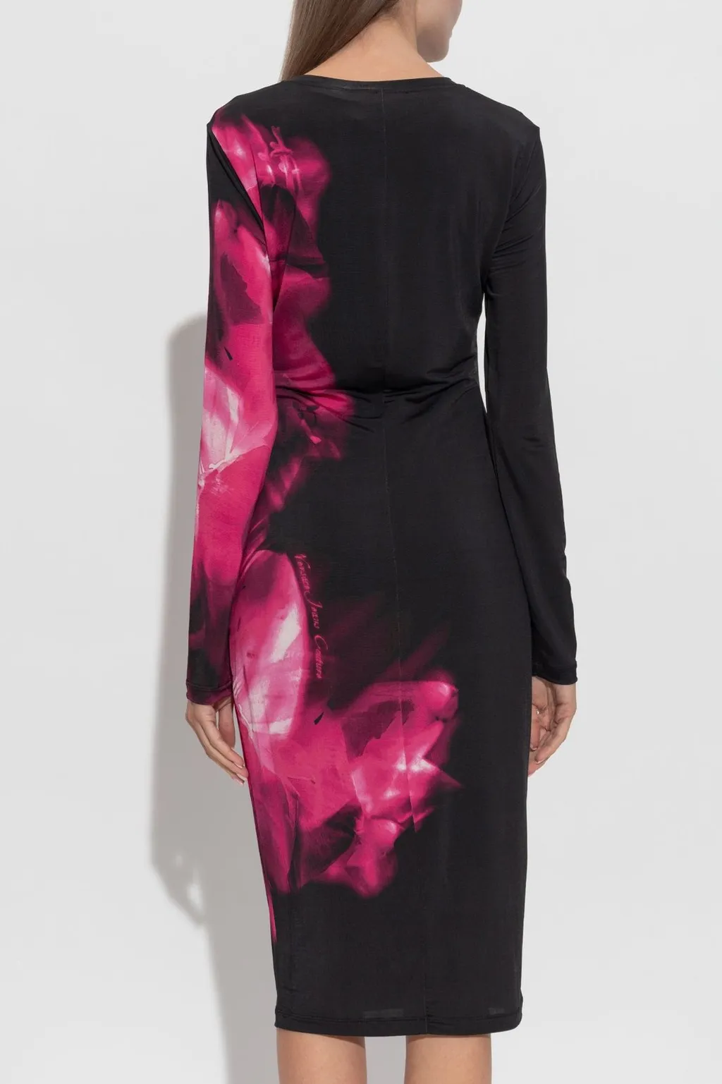 Long-Sleeved Dress With Floral Print