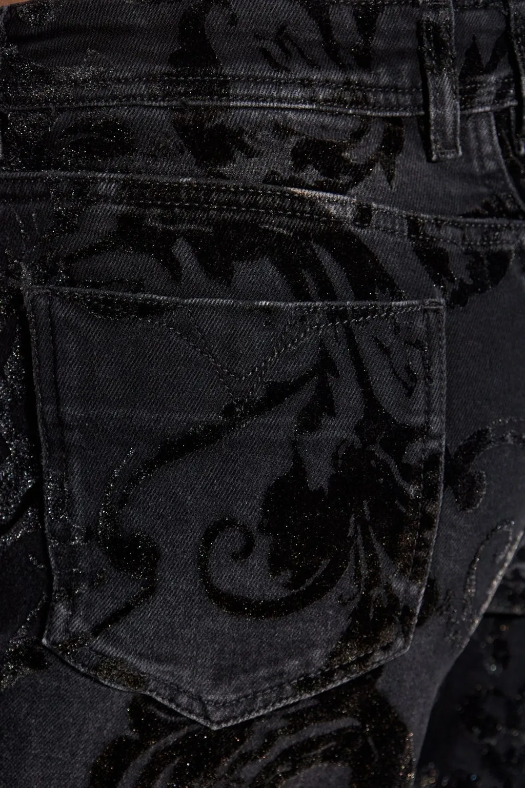 Velvet Wide-Leg Trousers