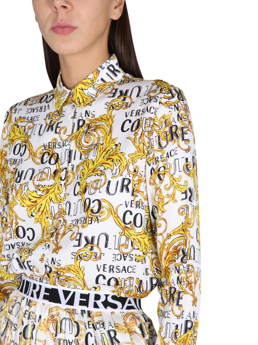 Printed Shirt Dress
