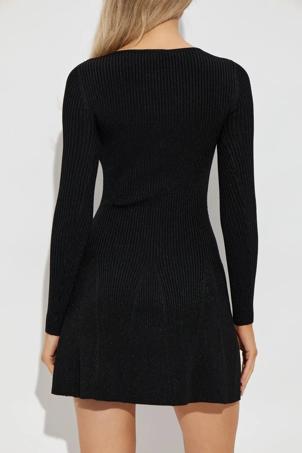 Ribbed Knit Mini Dress