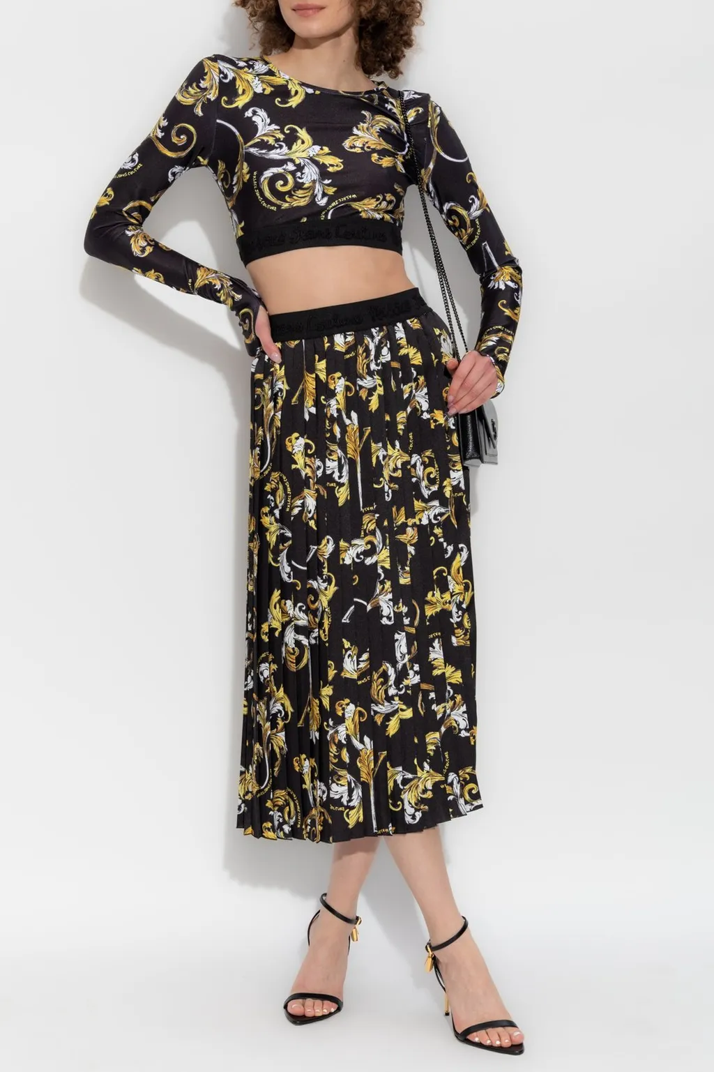 Pleated Midi Skirt
