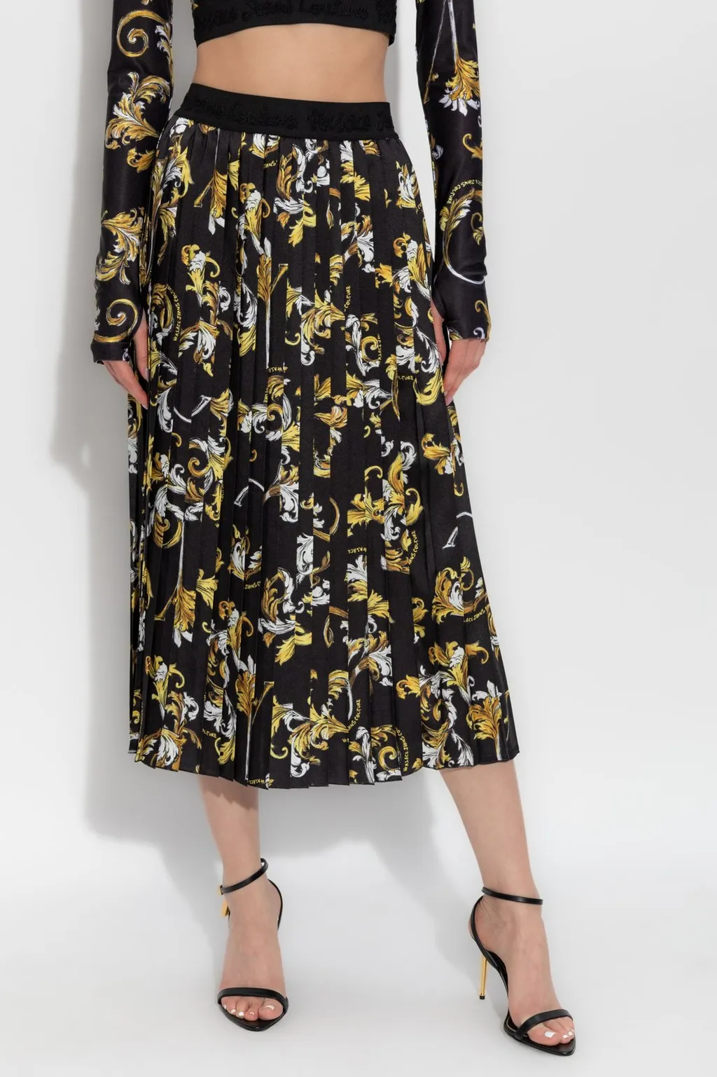 Pleated Midi Skirt