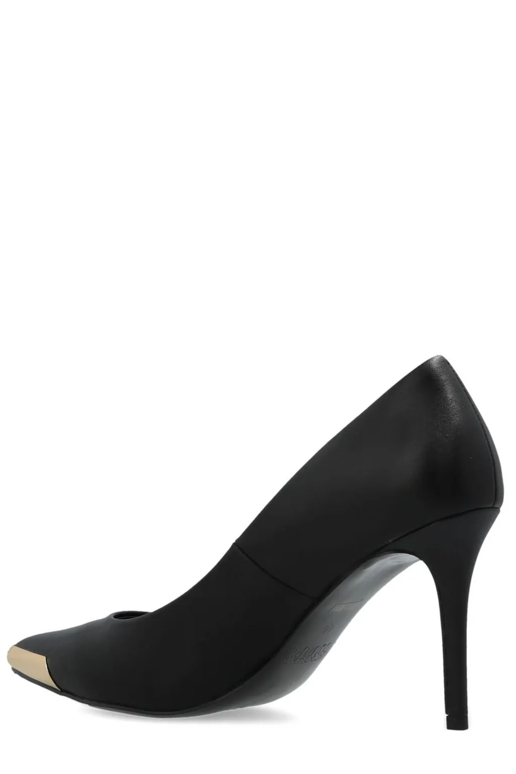 Pointed-Toe Pumps With Metal Detail