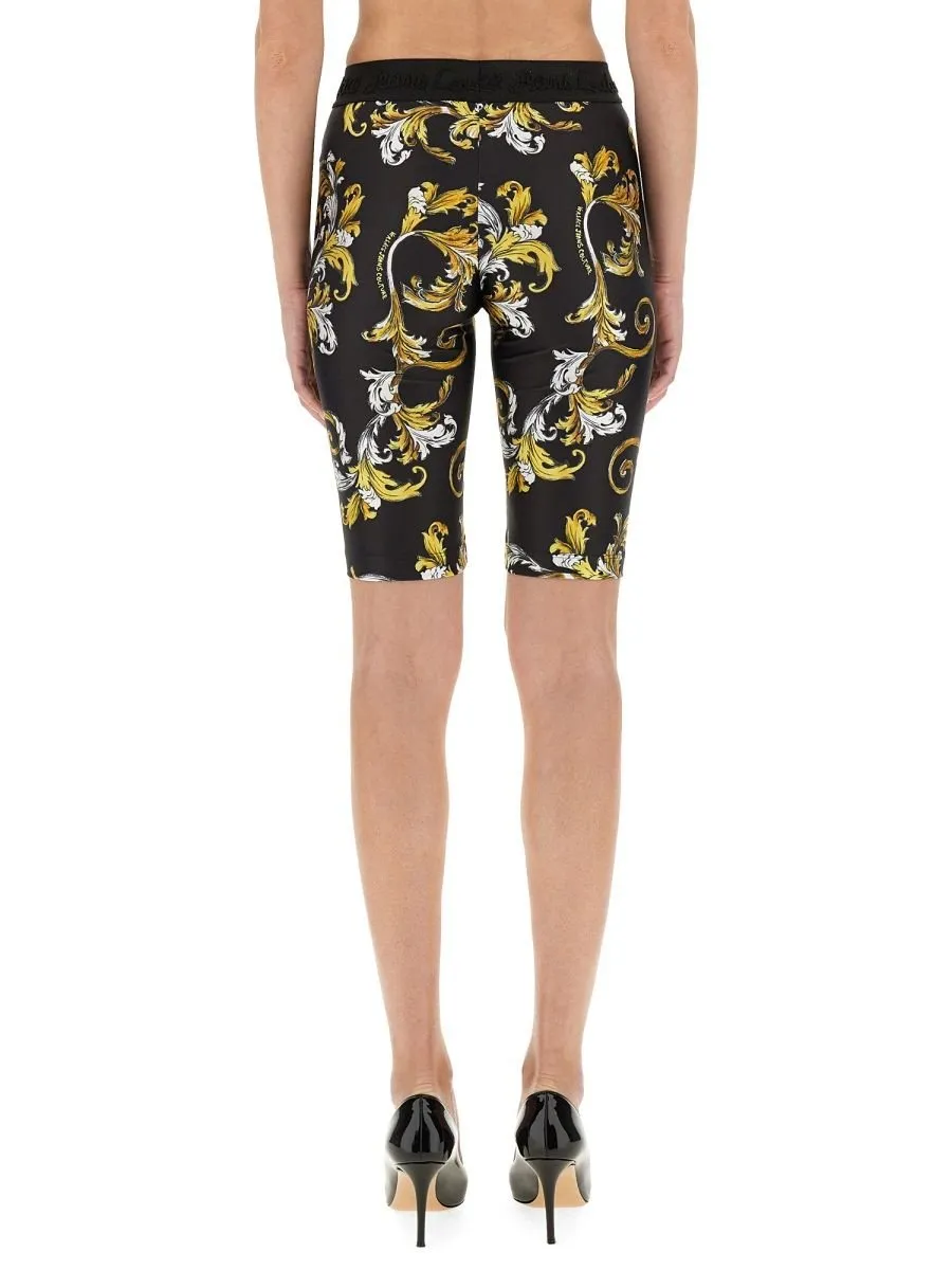 Baroque Print Biker Shorts