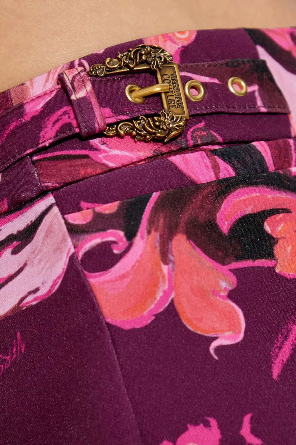 High-Waisted Flared Trousers