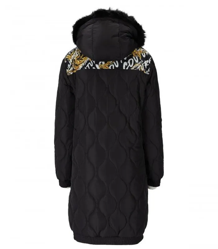 Quilted Coat With Baroque Print