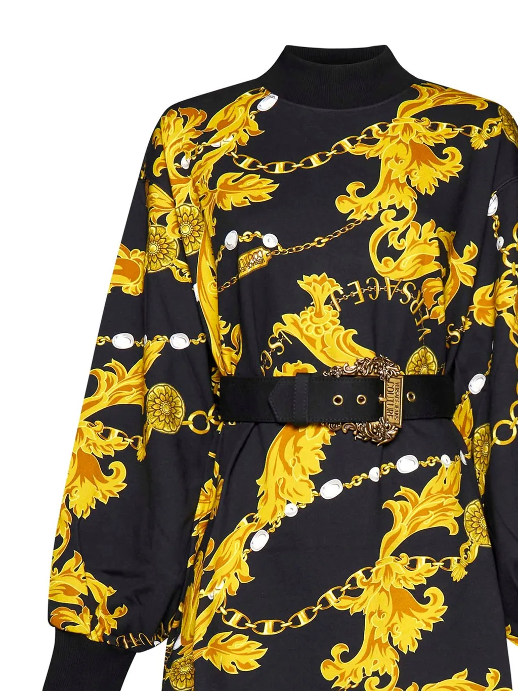 Barocco Print Mini Dress