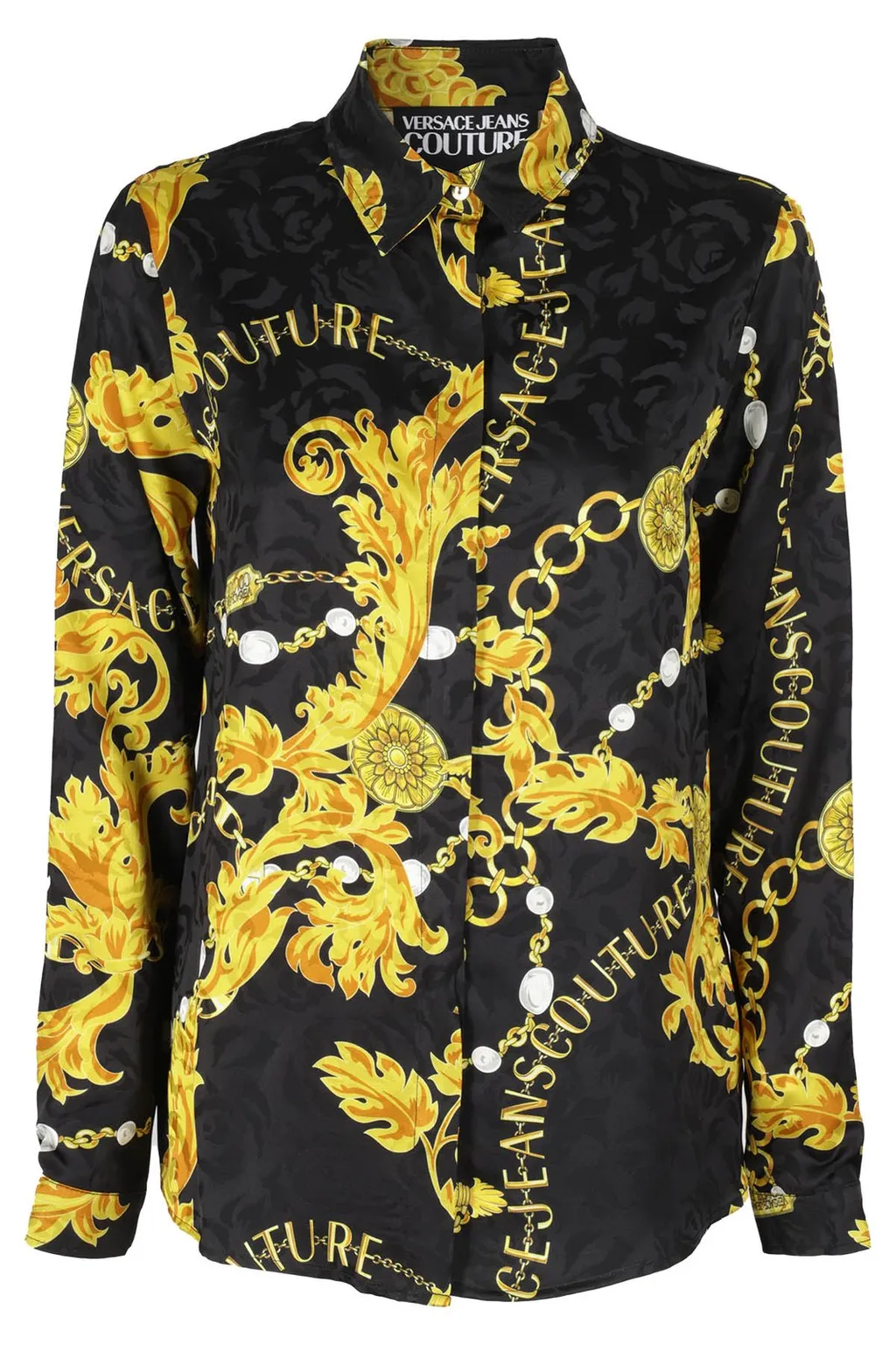 Baroque Print Silk Shirt