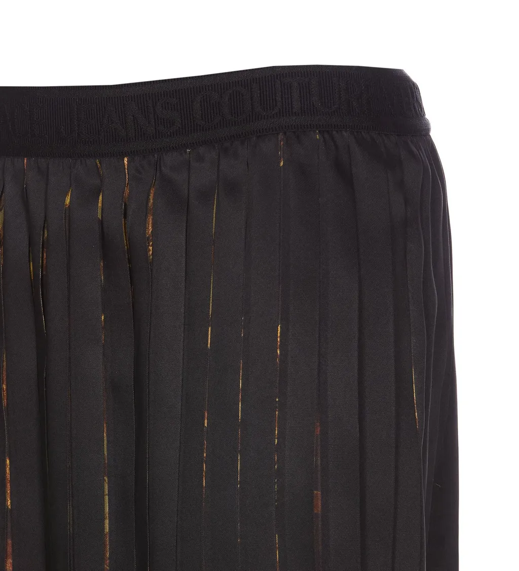 High-Waisted Denim Trousers