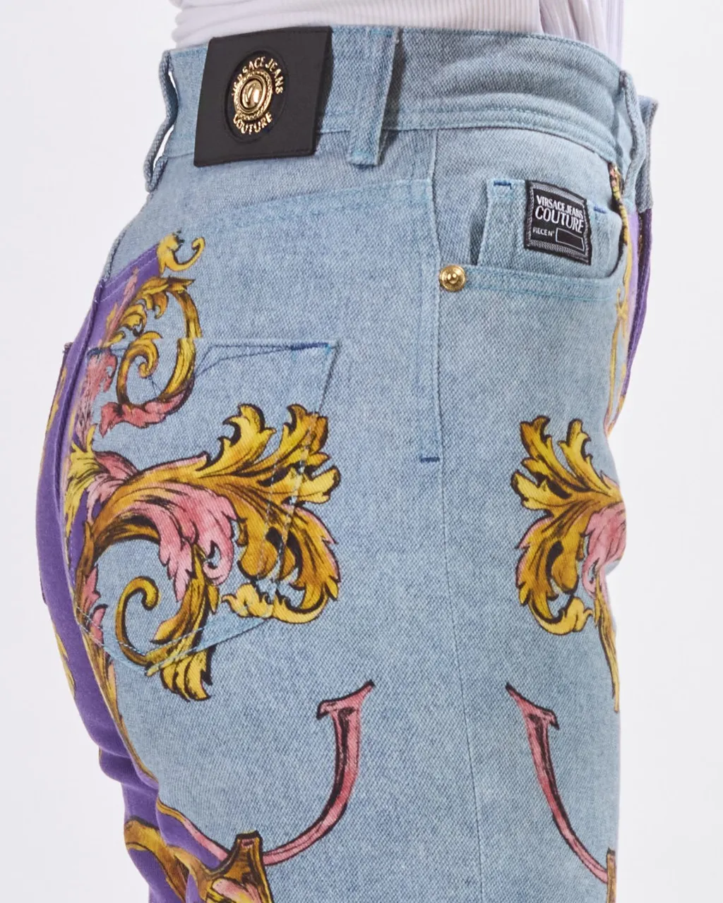 Baroque Print Jeans
