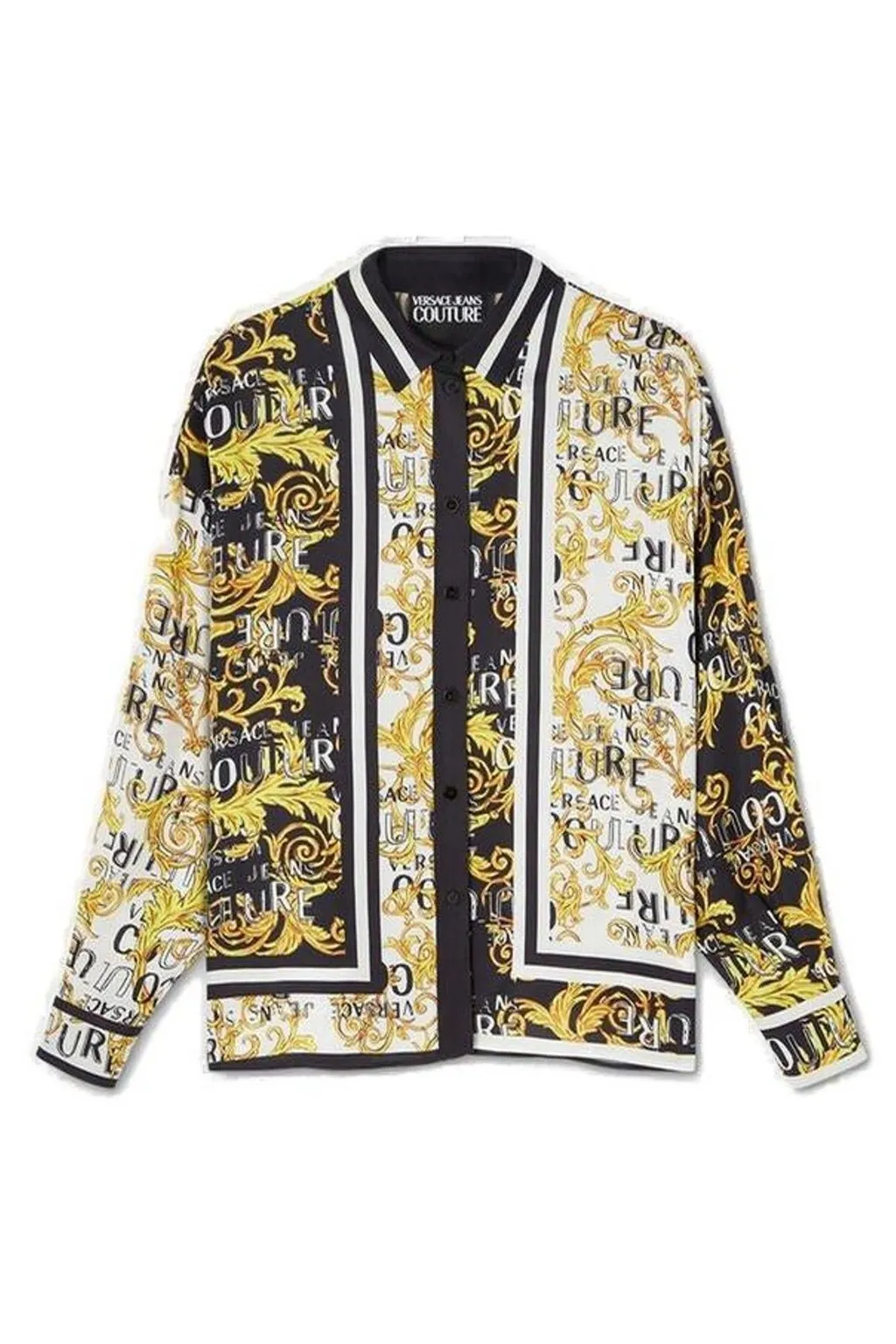 Baroque Print Silk Shirt