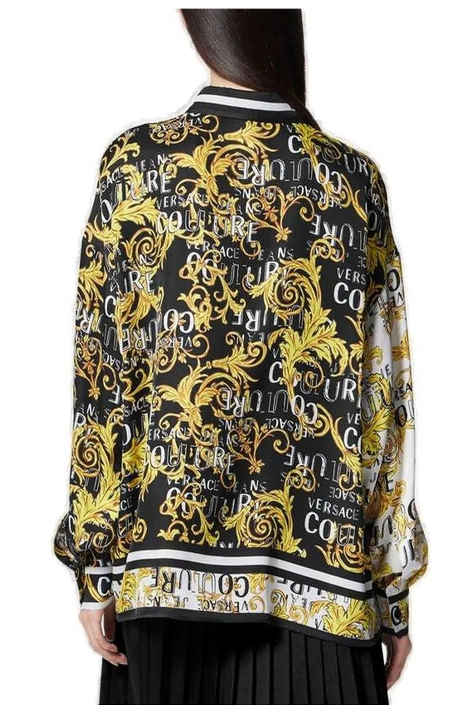 Baroque Print Silk Shirt