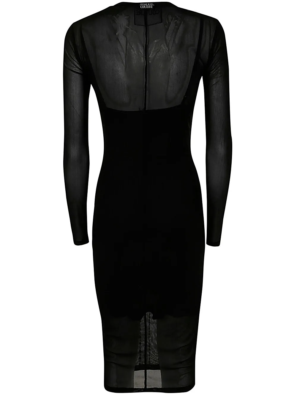Sheer Beaded Midi Dress