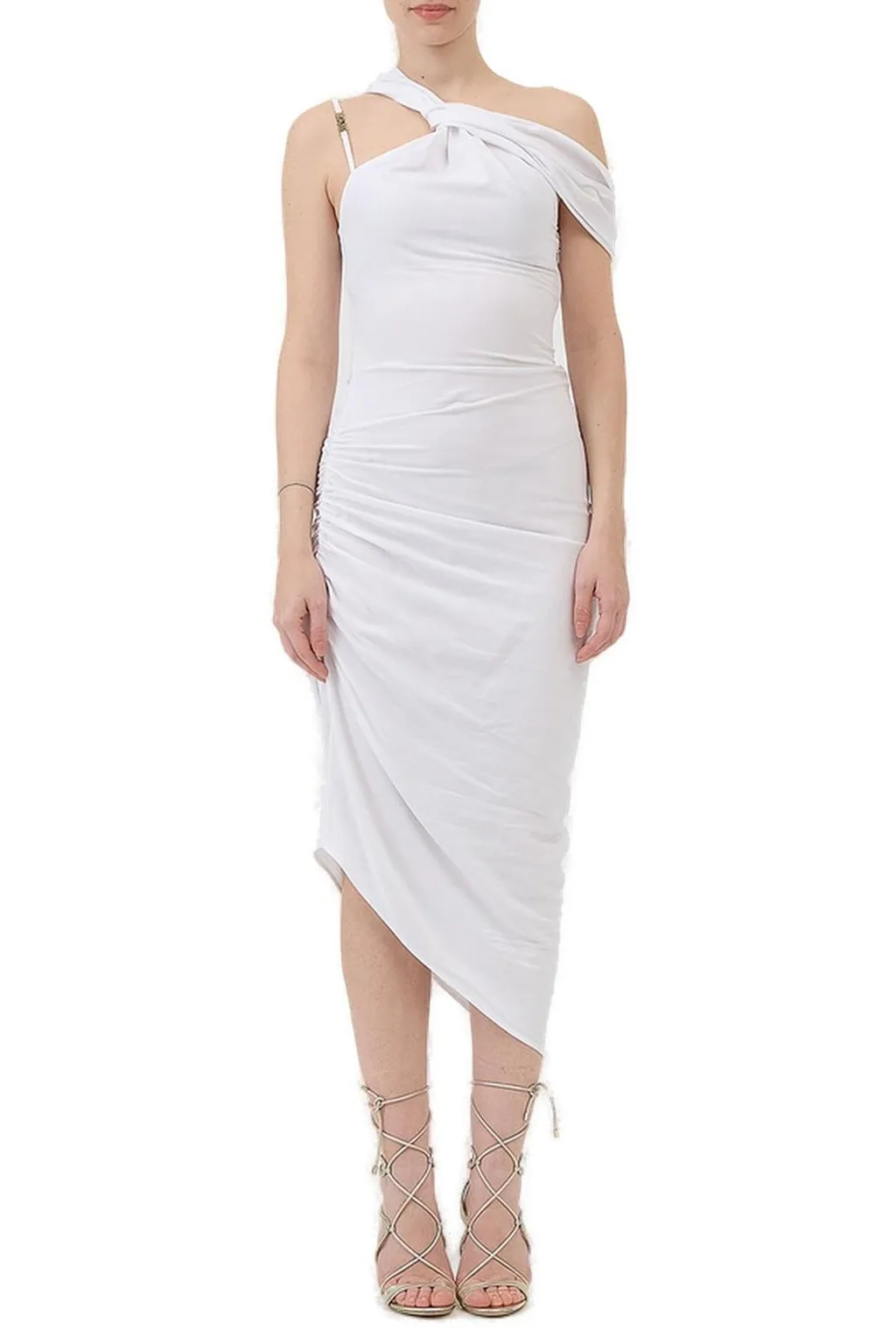 Asymmetric Draped Dress