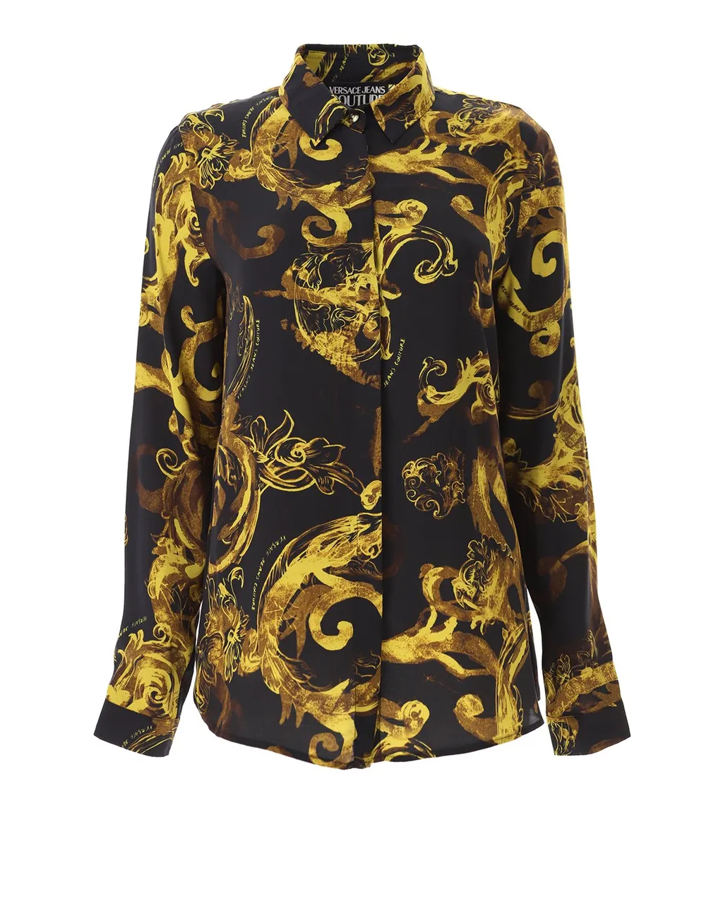 Baroque Print Silk Shirt