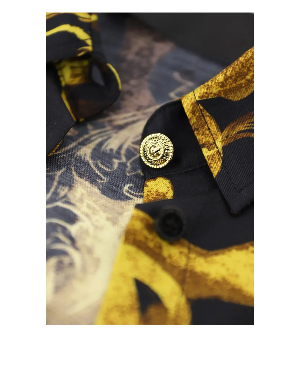 Baroque Print Silk Shirt