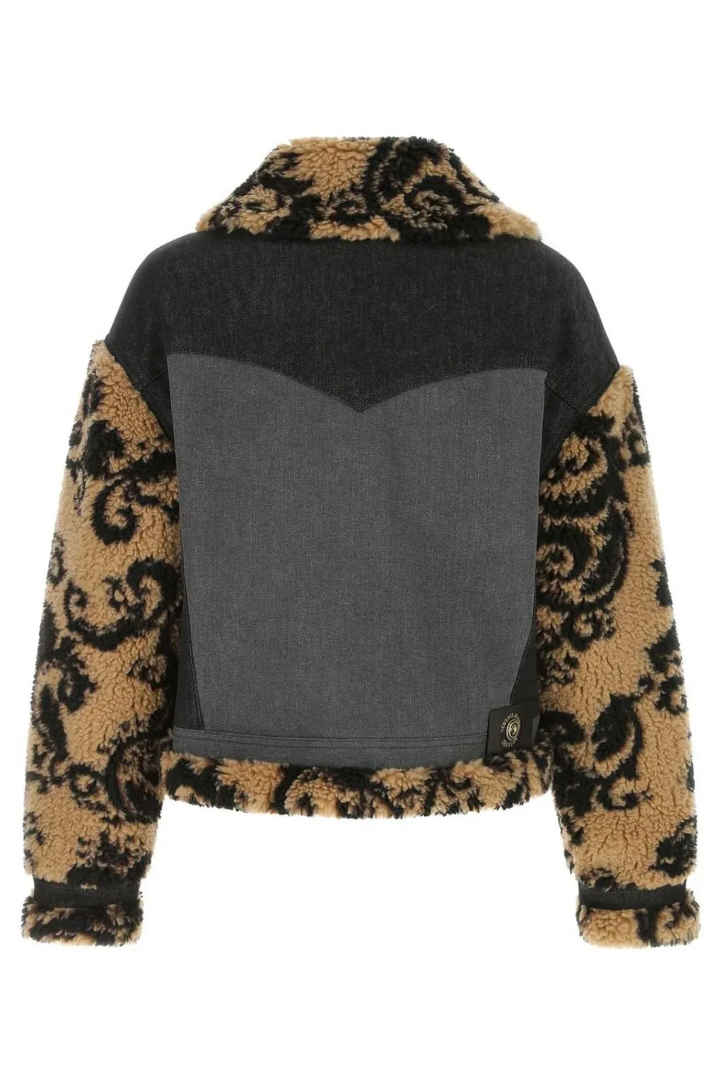 Denim Jacket With Shearling Trim