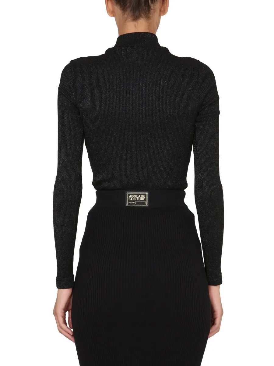 Ribbed Turtleneck Top