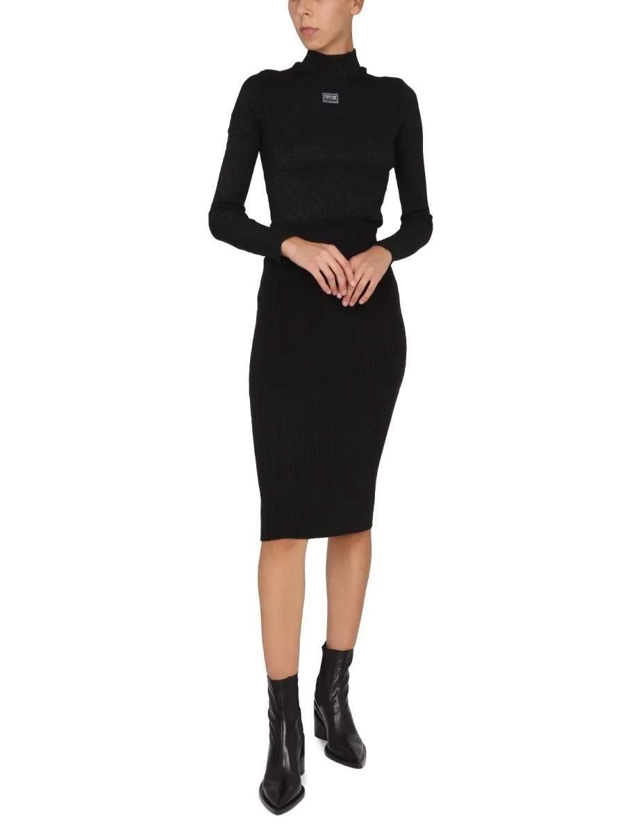 Ribbed Turtleneck Top