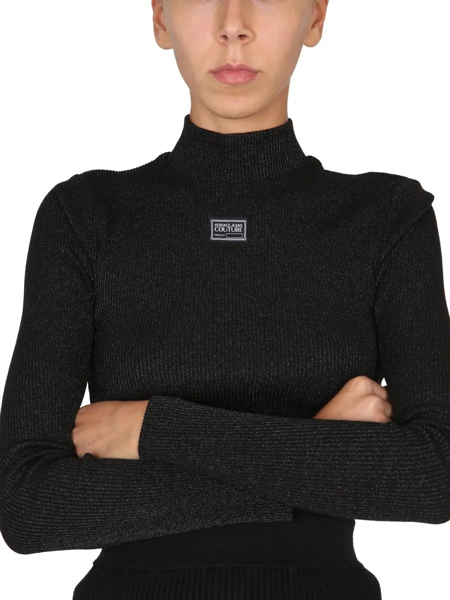 Ribbed Turtleneck Top