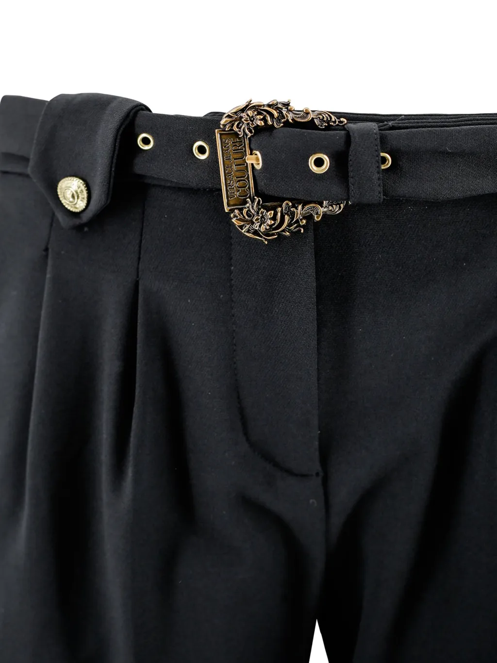 Pleated Belted Trousers